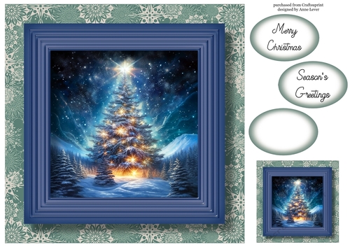 The Forest Christmas Tree No Flowers 3 8x8