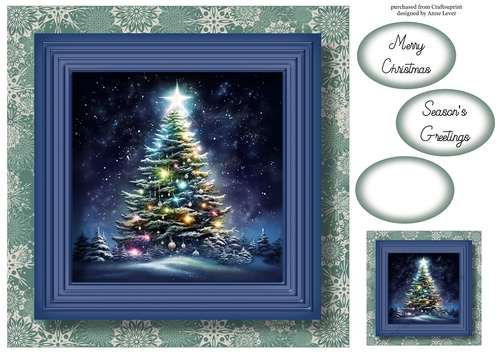 The Forest Christmas Tree No Flowers 4 8x8