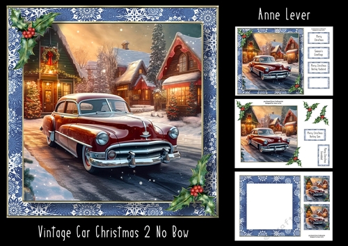 Vintage Car Christmas 2 (No Bow)