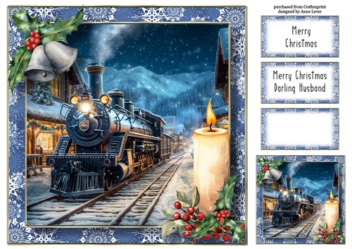 The Christmas Steam Train 4 8x8