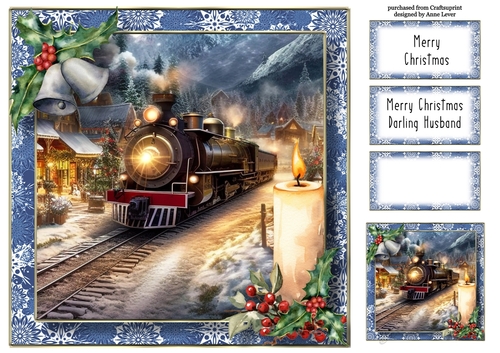 The Christmas Steam Train 3 8x8