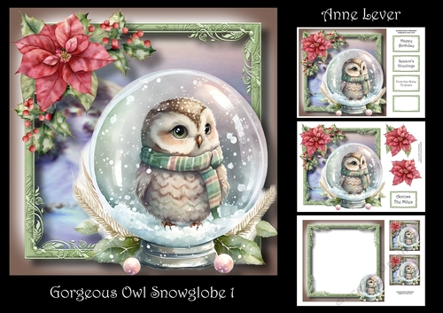Gorgeous Owl Snowglobe 1
