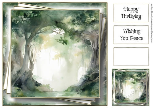 Watercolour Secret Forest 1
