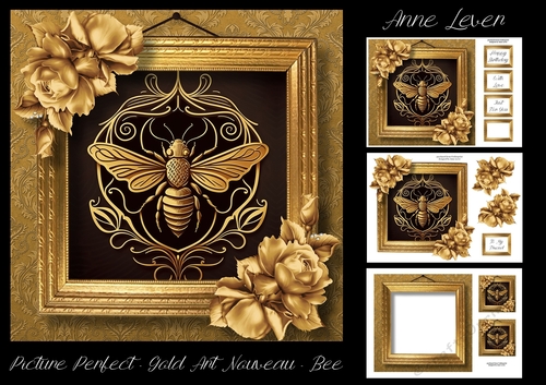Picture Perfect - Gold Art Nouveau - Bee