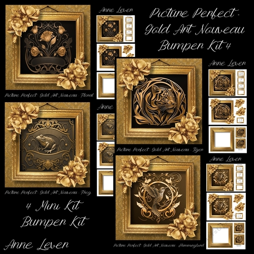 Picture Perfect - Gold Art Nouveau Bumper Kit 4