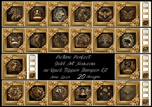 Picture Perfect - Gold Art Nouveau QUICK TOPPER Bumper Kit