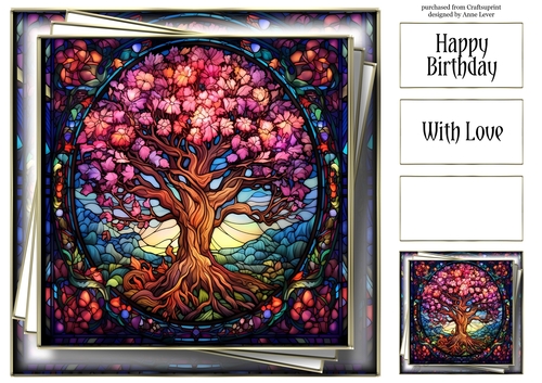 Stained Glass Tree Of Life 2