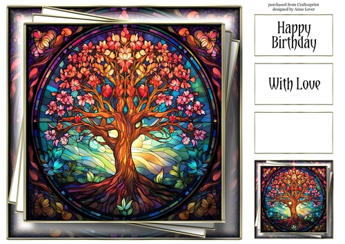 Stained Glass Tree Of Life 7