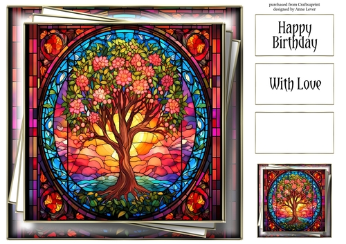 Stained Glass Tree Of Life 8