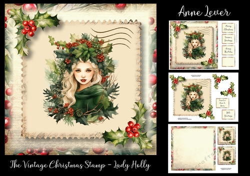 The Vintage Christmas Stamp - Lady Holly