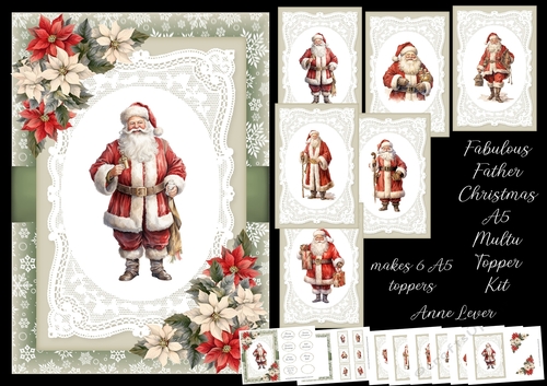 Fabulous Father Christmas A5 Multi Topper Kit