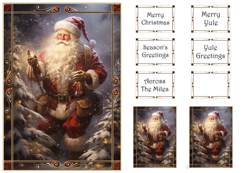 Majestic Father Christmas 1 Simple A5