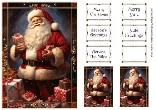 Majestic Father Christmas 4 Simple A5