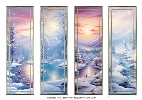 4 Beautiful Winter Wonderland Bookmarks