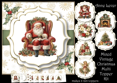 Mixed Vintage Christmas Multi Topper Kit