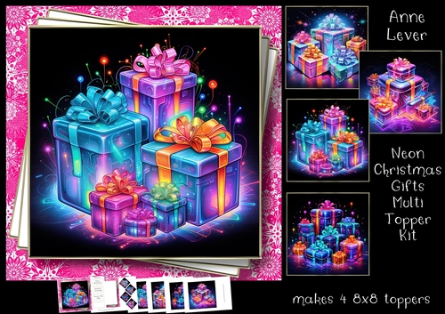 Neon Christmas Gifts Multi Topper Kit