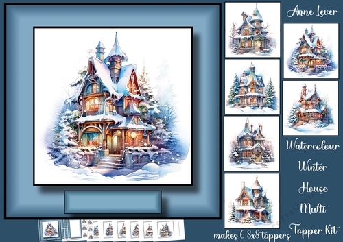 Watercolour Winter House Multi Topper Kit