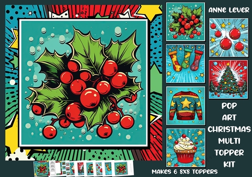 Pop Art Christmas Multi Topper Kit