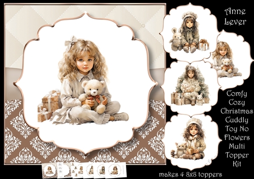 Comfy Cozy Christmas - Cuddly Toy No Flowers (request)