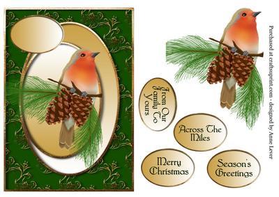 Robin Christmas + Decoupage