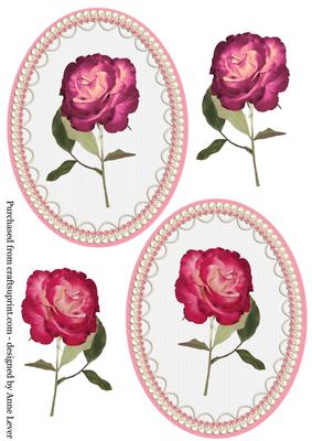 Angelic Rose Pearl and Lace Toppers
