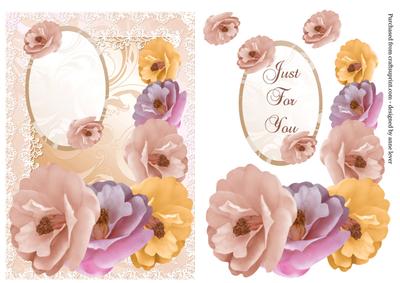Lace Framed Jacquard Camelia