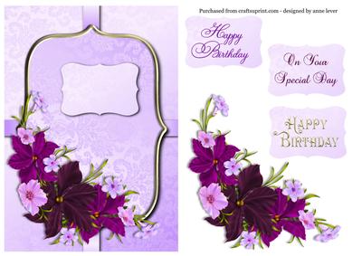 Luxurious Purple Floral