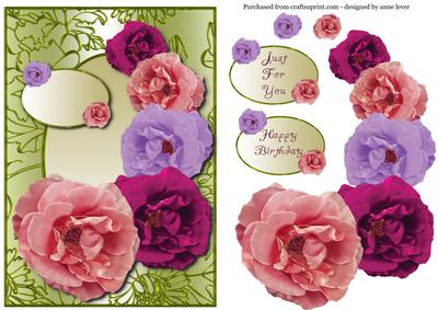 Floral Frame & Beautiful Roses