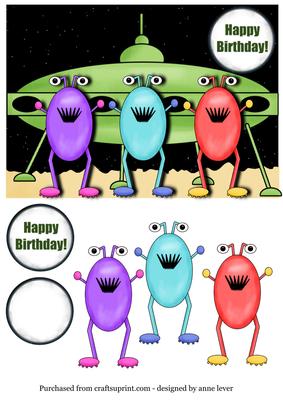 Spaceship and Aliens Birthday