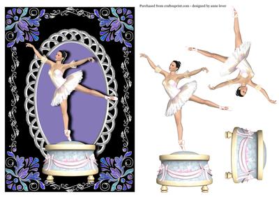 Ballerina Music Box Silver & Lilac