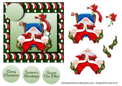 Santa - the Day After + Decoupage
