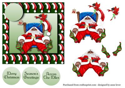 Ethnic Santa - the Day After + Decoupage