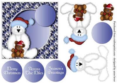 Polar Bear and Ted + Decoupage