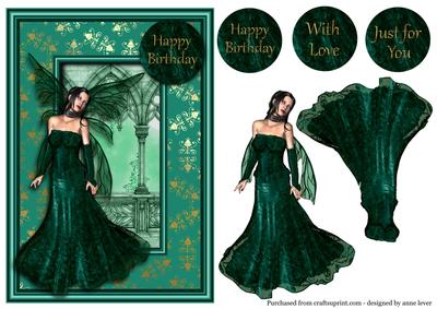 Teal & Gold Fairy