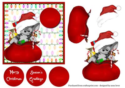 Cute Christmas Kitten