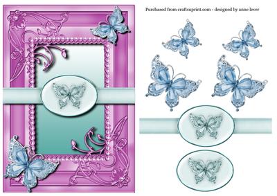 Purple & Blue Butterfly Flutters