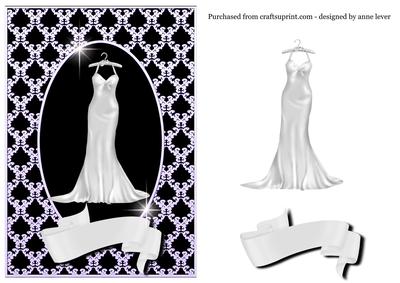 White Satin Dress - Monochrome