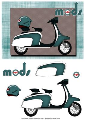 Mods - Scooter - Blue