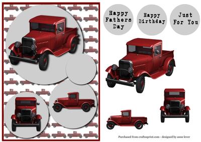 Vintage Red Pickup Truck