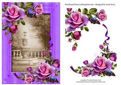 Purple & Pink Rose Fountain