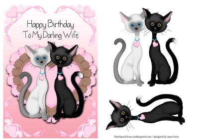 Happy Birthday My Darling Wife - Cats
