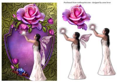 Romantica Rose Fairy + Decoupage
