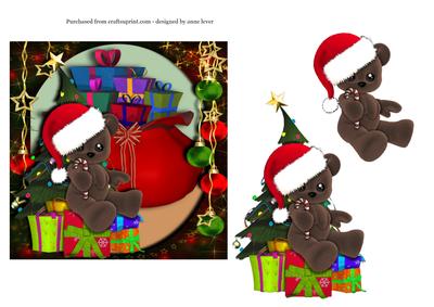 Teddy with Christmas Gifts