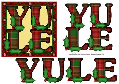 Christmas Yule Topper + Decoupage