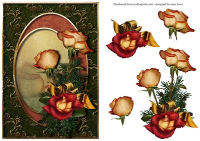 Harvest Roses + Decoupage