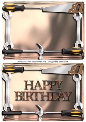 Tools Toppers - Birthday & Blank