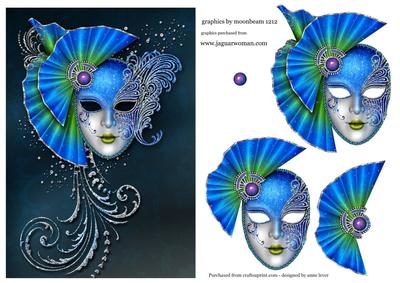Masque - Ice Blue & Amethyst