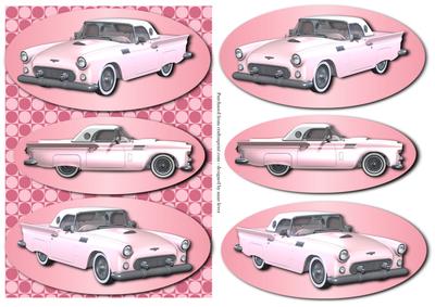Classic Car - T-bird Pink + Easy Layers