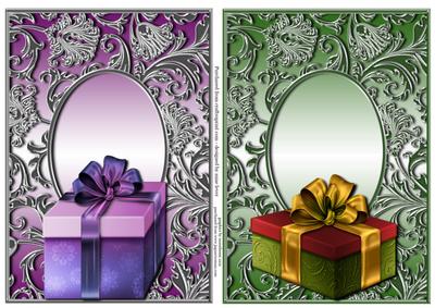 Metallic Frames & Presents - Xmas or Birthday