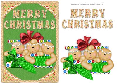 Merry Christmas Gingerbread Men